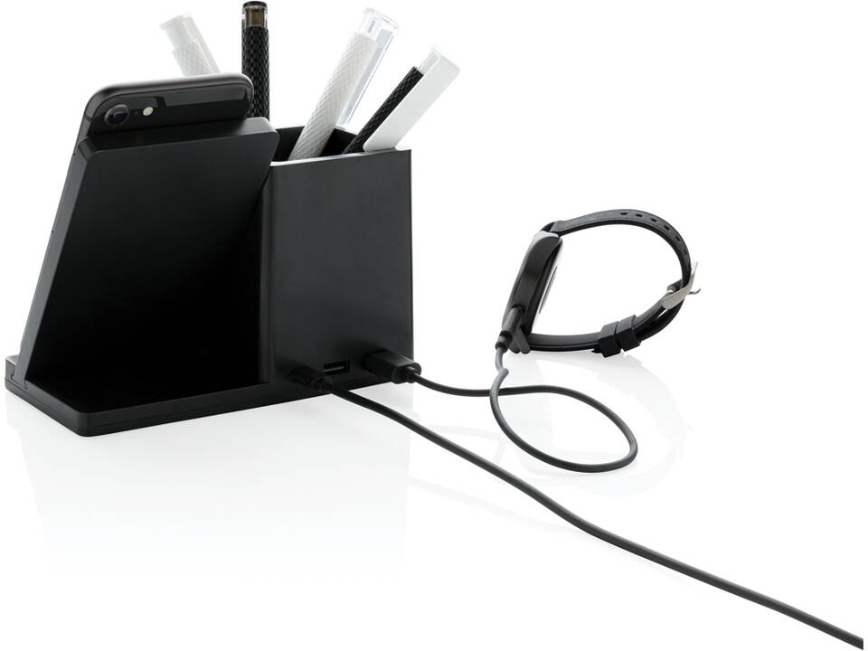 Ontario FSC® & RCS recycled plastic 10W wireless charger 5