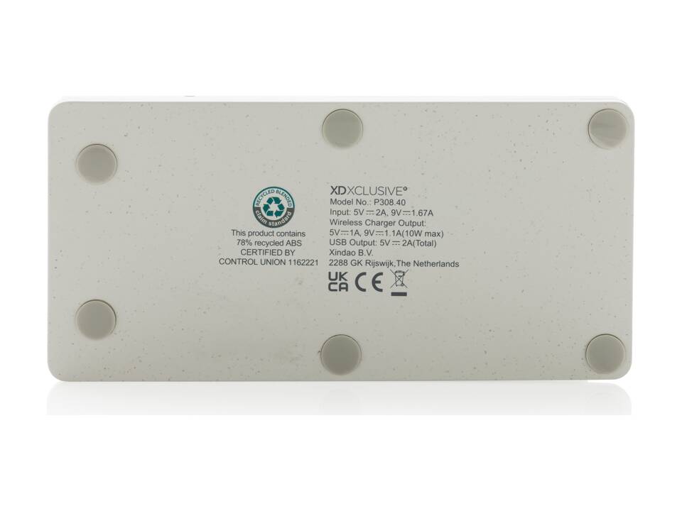 Ontario FSC® & RCS recycled plastic 10W wireless charger 17