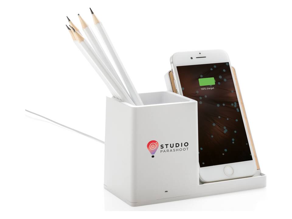 Ontario FSC® & RCS recycled plastic 10W wireless charger 20