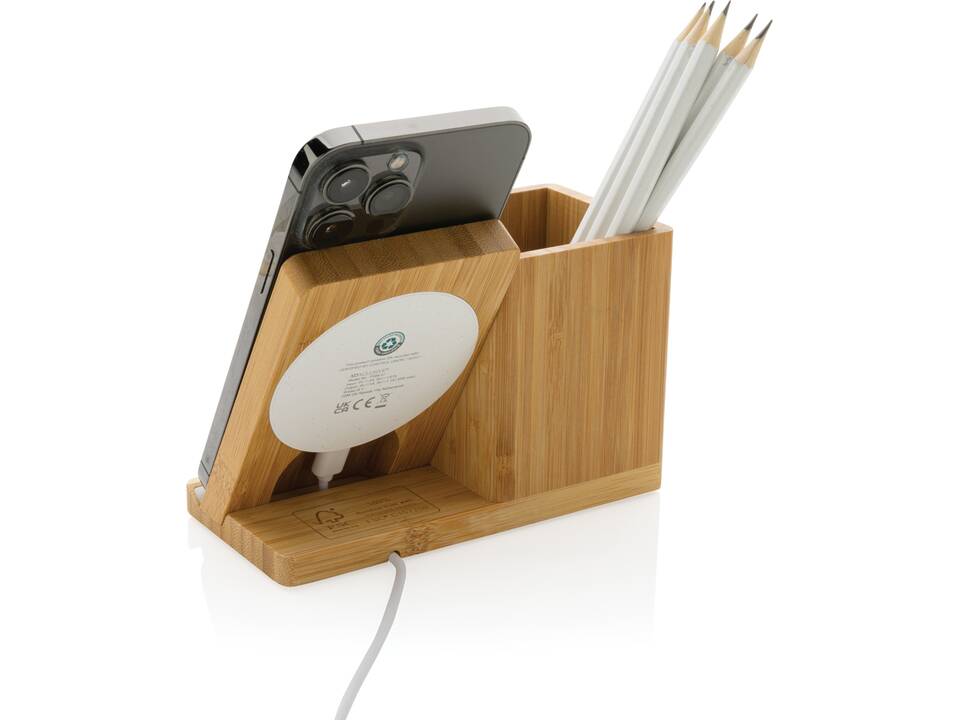 Calgary FSC® bamboo 10W wireless charger 3