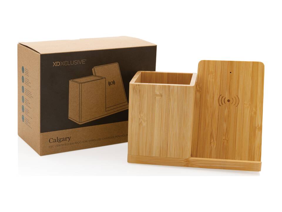 Calgary FSC® bamboo 10W wireless charger 14