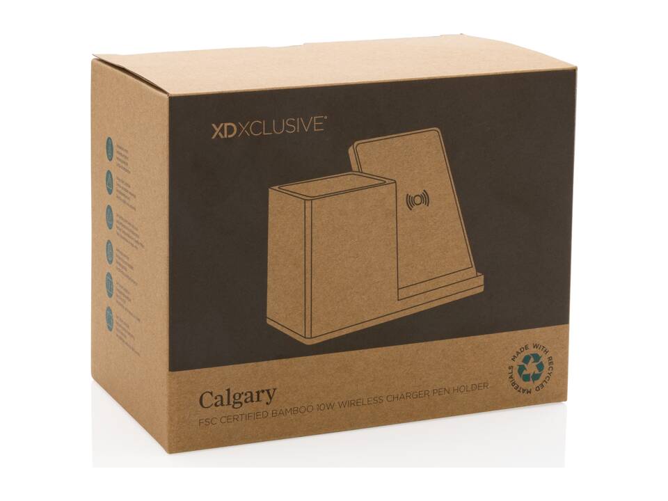 Calgary FSC® bamboo 10W wireless charger 15