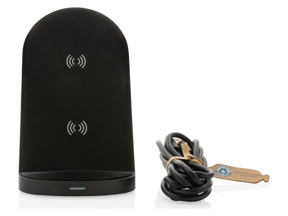RCS recycled plastic double coil wireless stand 15W 4
