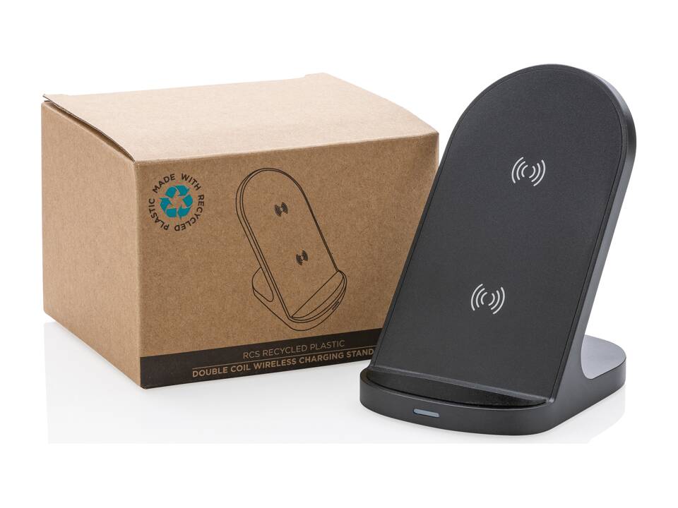 RCS recycled plastic double coil wireless stand 15W 12