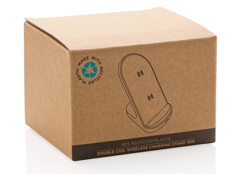 RCS recycled plastic double coil wireless stand 15W 13