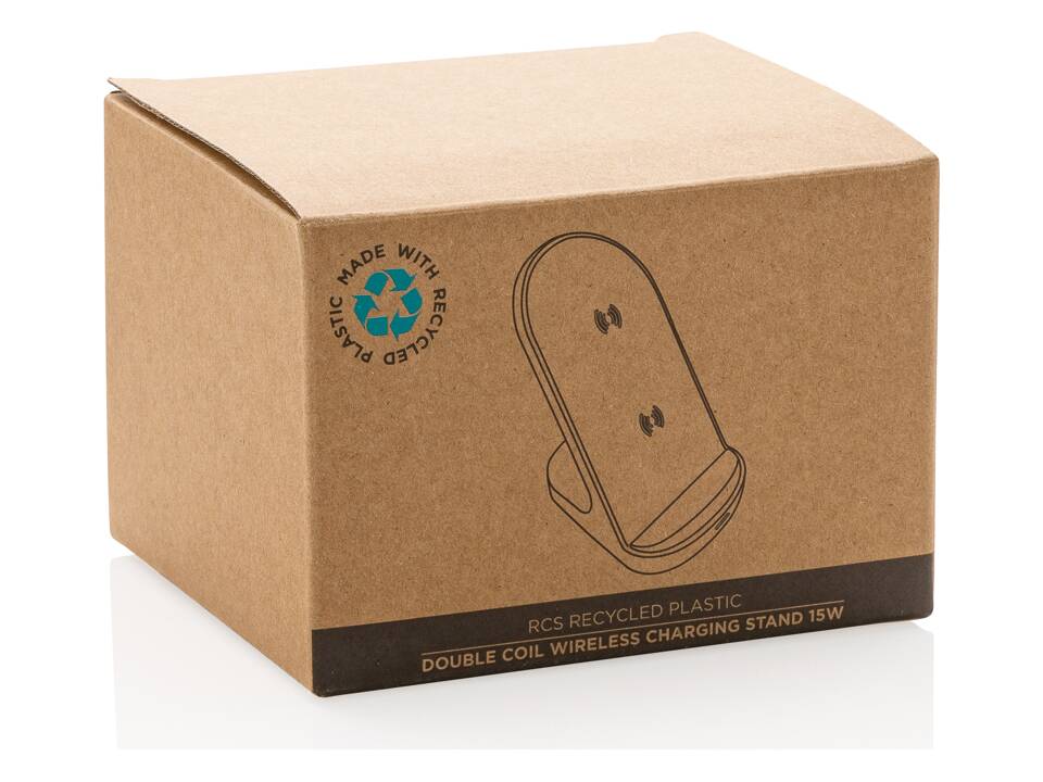 RCS recycled plastic double coil wireless stand 15W 1