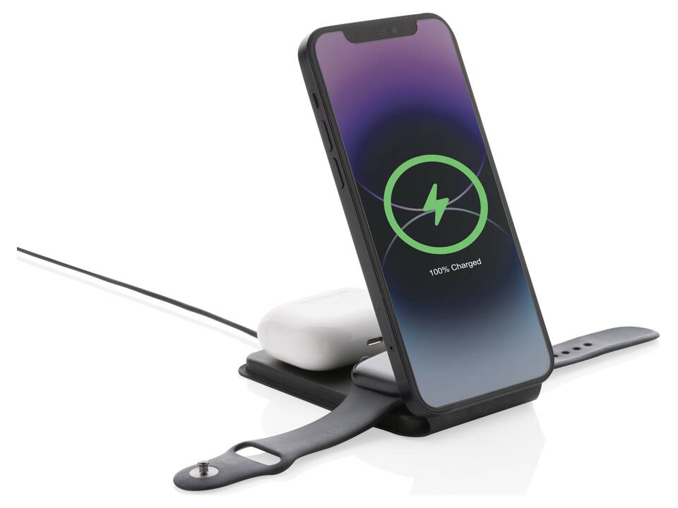 Swiss Peak RCS rPU 15W  3-in-1 magnetic wireless charger 4
