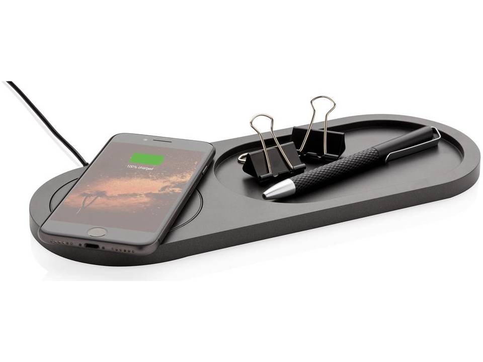 Encore 10W wireless charging valet tray 1