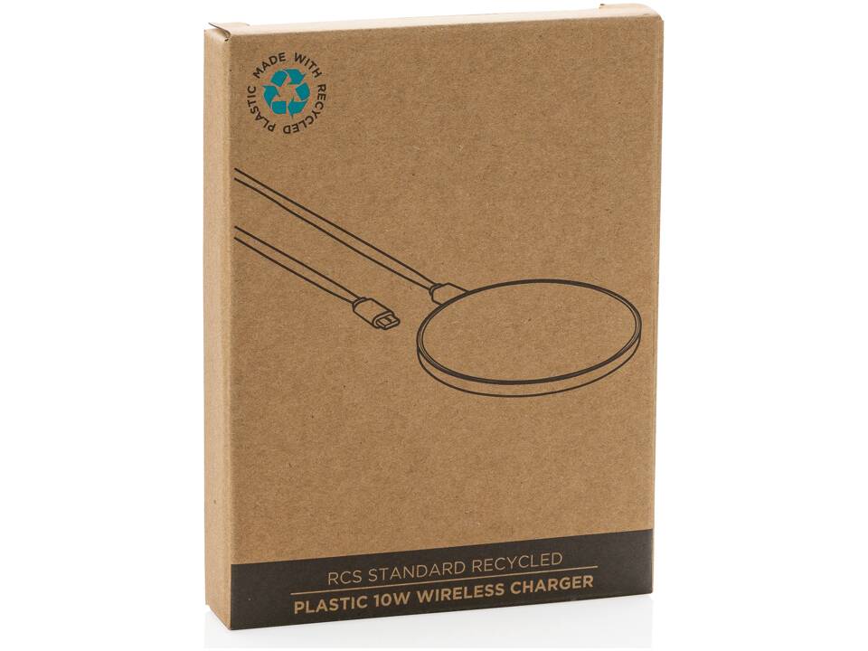 RCS standard recycled plastic 10W wireless charger 9