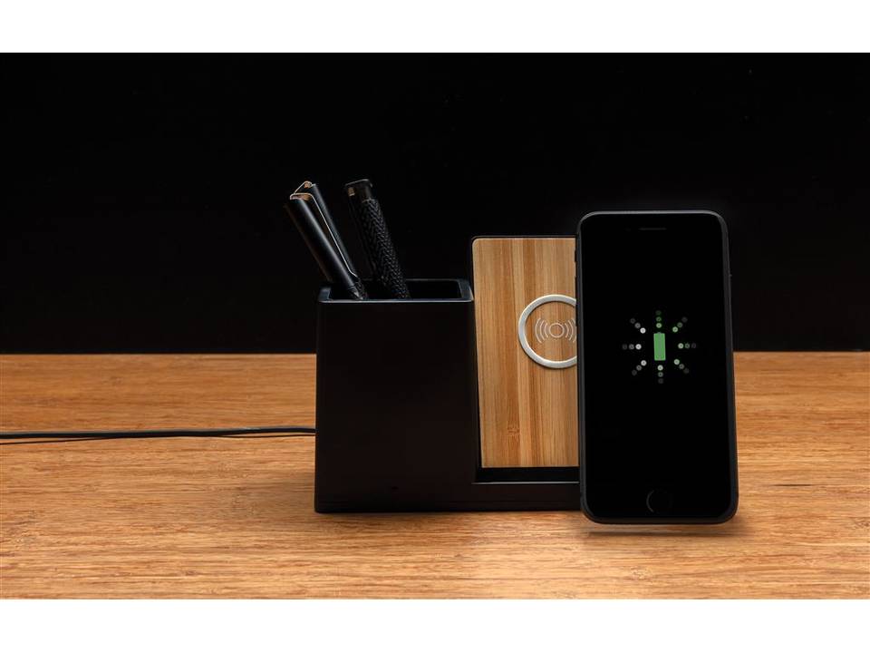 Ontario 5W wireless charger with pen holder 18
