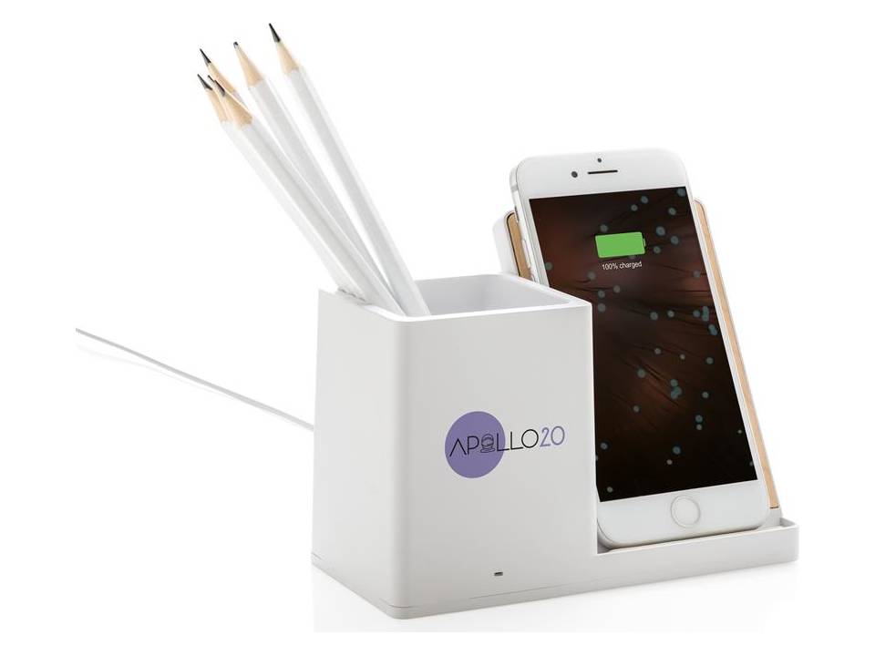 Ontario 5W wireless charger with pen holder 5
