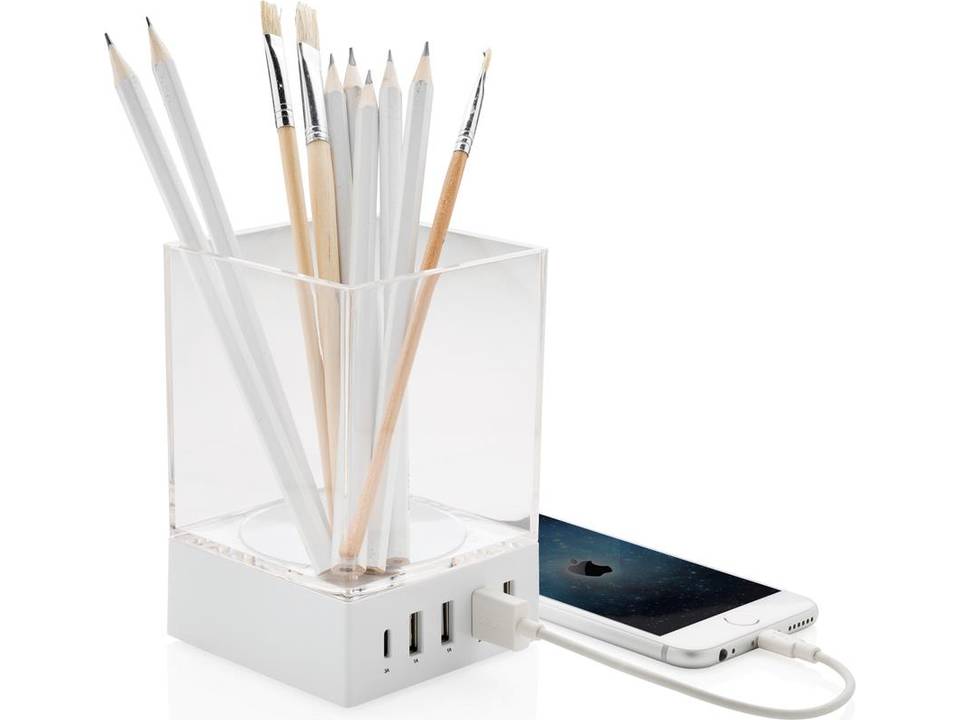 Pen holder USB charger 2