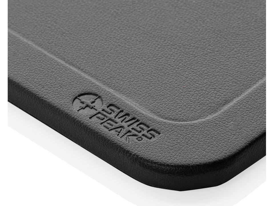 Swiss Peak 3 in 1 RCS recycled PU wireless charger desk tray 7