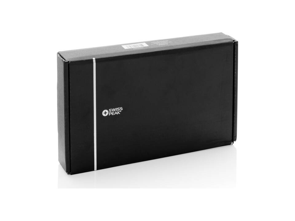 Swiss Peak RCS recycled travel case with 3 in 1 charger 12