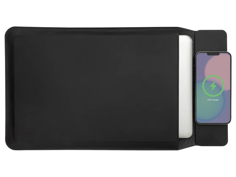 Swiss Peak 15W magnetic charging laptop sleeve 14-15,6" 5