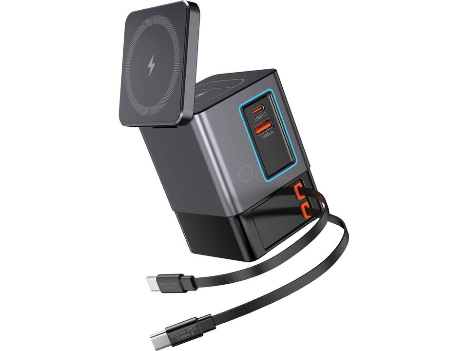 Urban Vitamin Sacramento 105W GAN charger+retractable cables 13