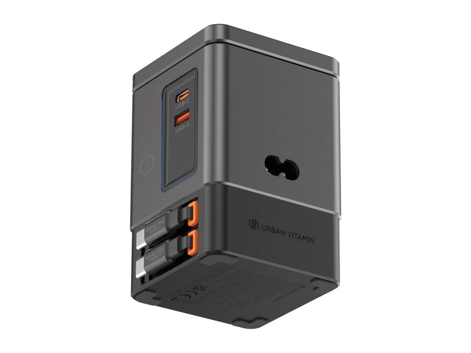 Urban Vitamin Sacramento 105W GAN charger+retractable cables 14