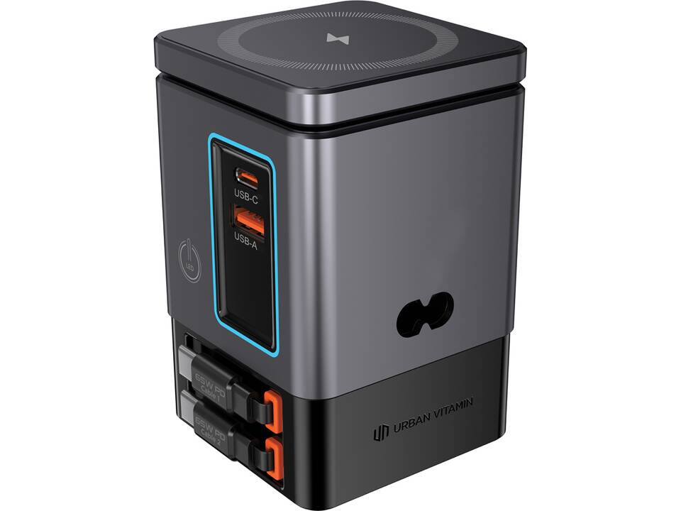 Urban Vitamin Sacramento 105W GAN charger+retractable cables 10