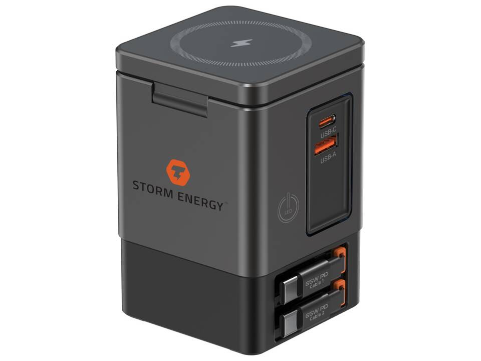 Urban Vitamin Sacramento 105W GAN charger+retractable cables 17