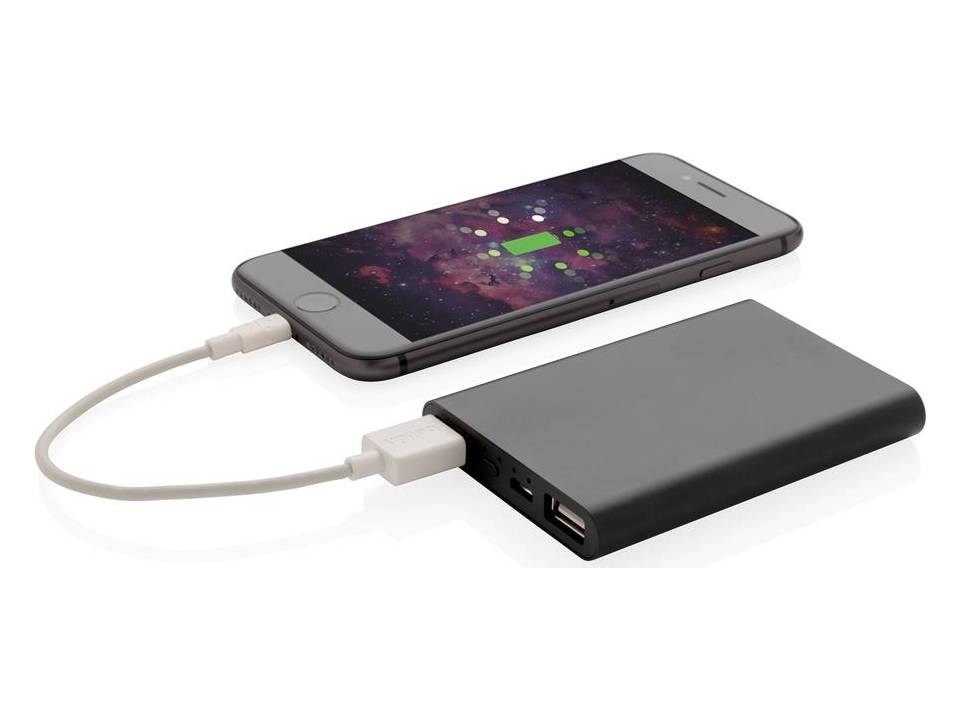 Aluminium 5.000 mAh pocket powerbank 4