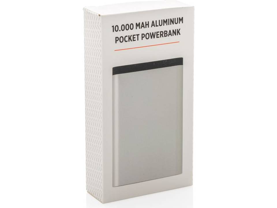 10.000 mAh Aluminium pocket powerbank 16