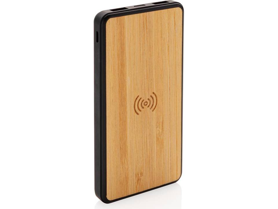 Bamboo 8000 mAh Wireless Charging Fashion Powerbank 1