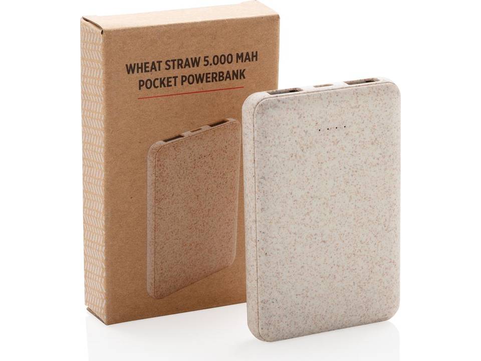 Wheat Straw 5.000 mAh Pocket Powerbank 6