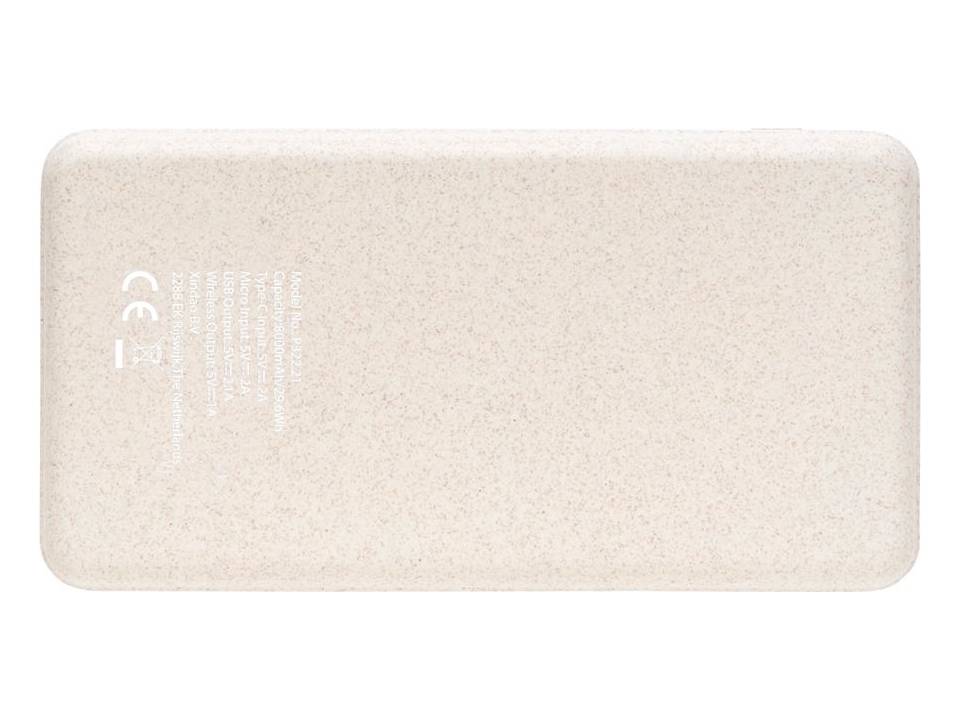 Cork and Wheat Straw 8.000 mAh 5W wireless powerbank 6