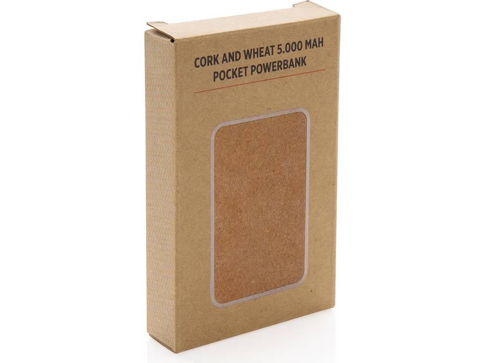 Cork and Wheat 5.000 mAh pocket powerbank 6
