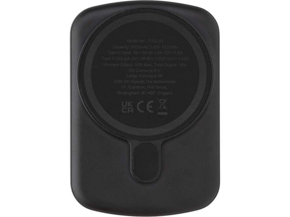 MagBoost RCS recycled plastic 5000 mah magnetic powerbank 5