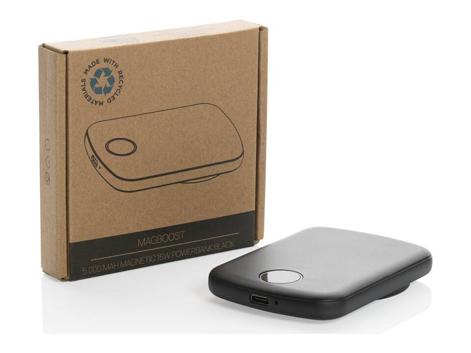 MagBoost RCS recycled plastic 5000 mah magnetic powerbank 11