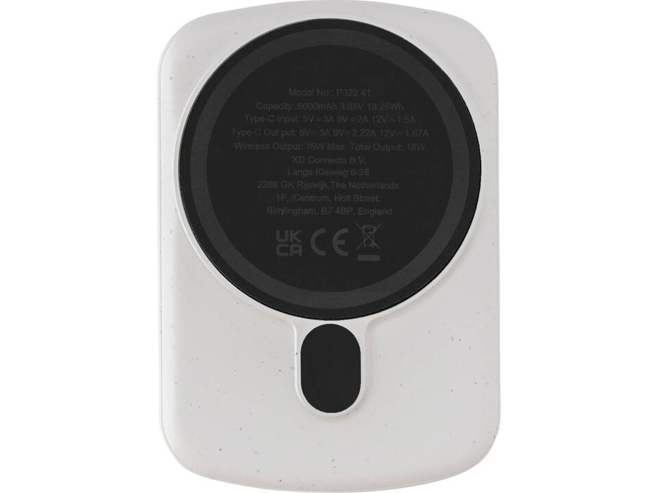 MagBoost RCS recycled plastic 5000 mah magnetic powerbank 16