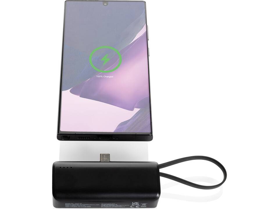 Powerlink RCS rplastic 3000 mah powerbank USB C connector 3