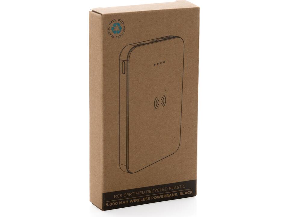 RCS recycled plastic 5.000 mAh 5W wireless powerbank 13
