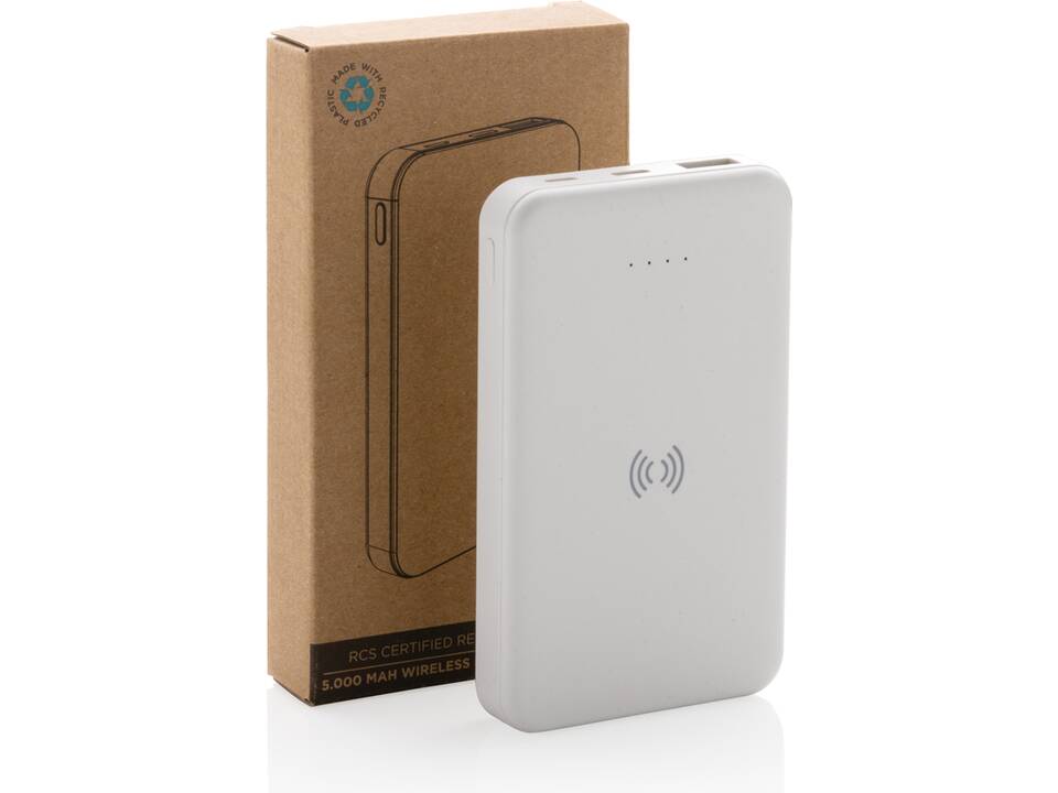 RCS recycled plastic 5.000 mAh 5W wireless powerbank 24