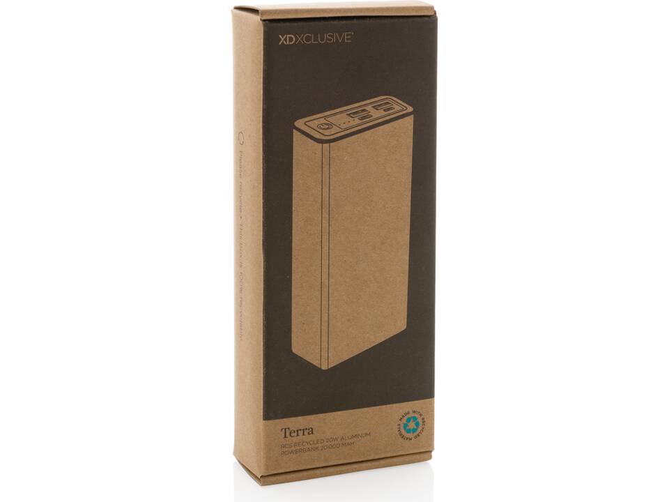 Terra RCS recycled 20W aluminum powerbank 20.000 mAh 11
