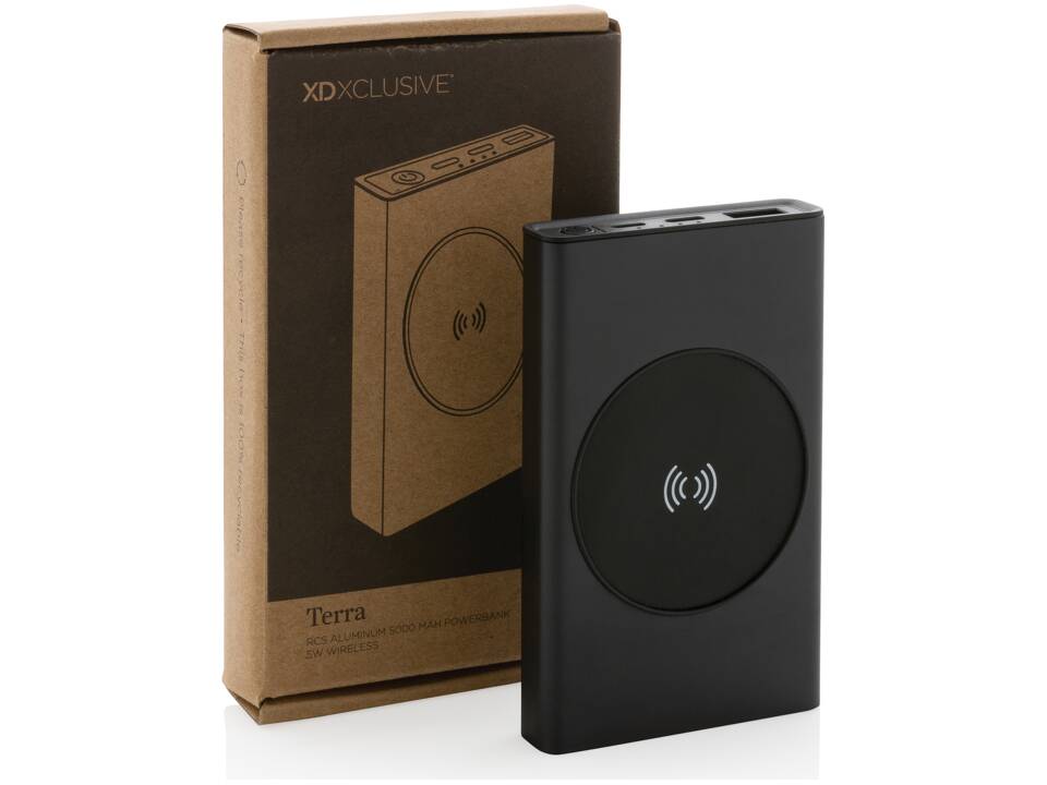 Terra RCS recycled aluminum 5000 mAh powerbank 5W wireless 11
