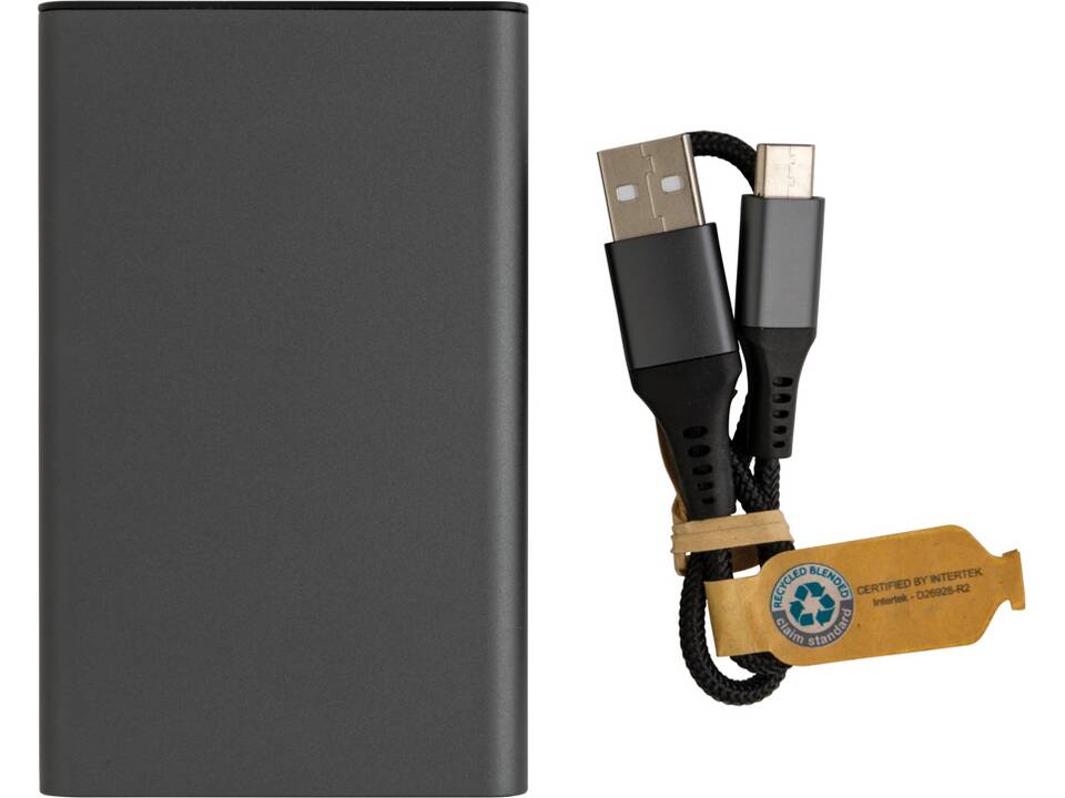 Terra RCS recycled aluminum powerbank 5.000 mAh 3