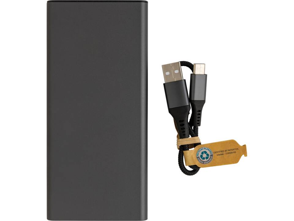 Terra RCS recycled 18W aluminum powerbank 10.000 mAh 4