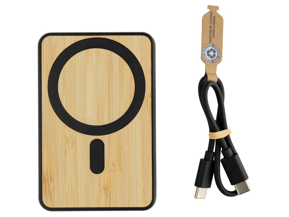 Zen RCS rplastic 5000 mah 5W magnetic bamboo powerbank 2