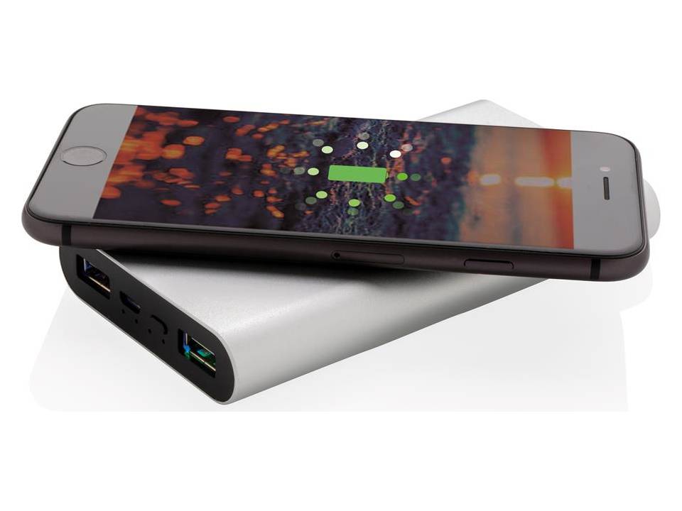 Aluminium 10.000 mAh 5W Wireless Powerbank 14
