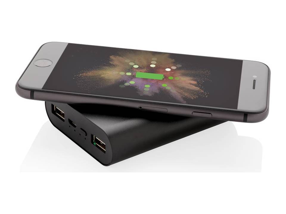 Aluminium 5.000 mAh Wireless 5W Pocket Powerbank 4