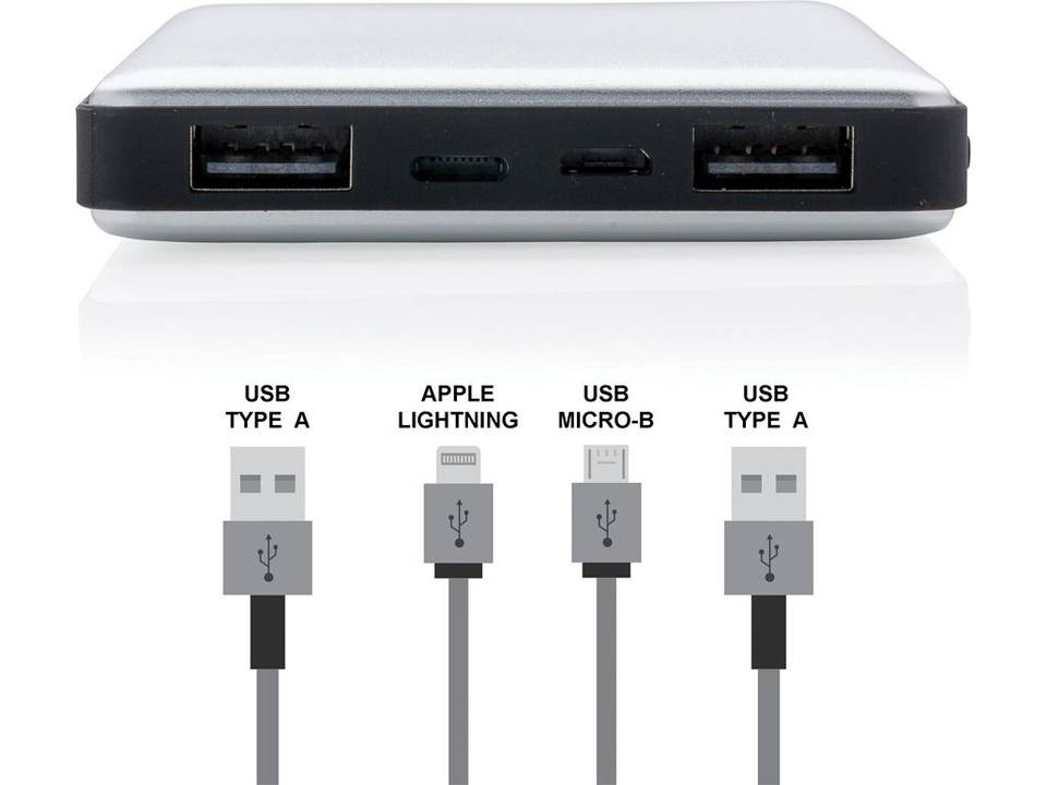 10.000 mAh powerbank with dual input 5