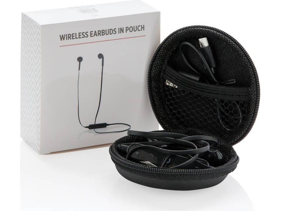Wireless earbuds in pouch 9