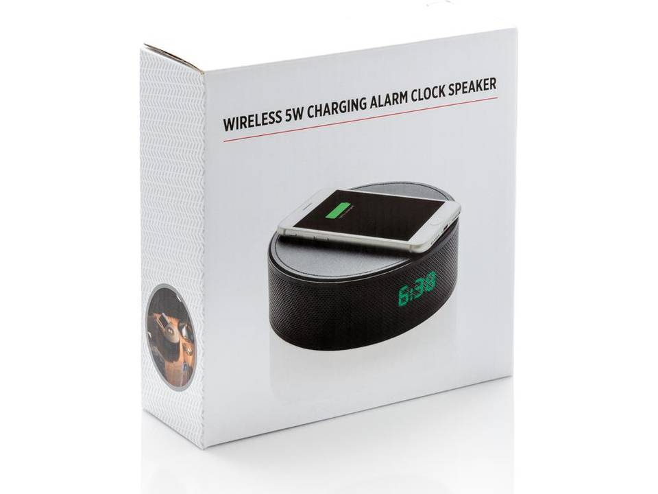 Wireless 5W charging alarm clock speaker 5