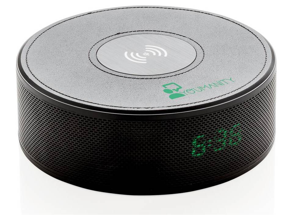 Wireless 5W charging alarm clock speaker 3