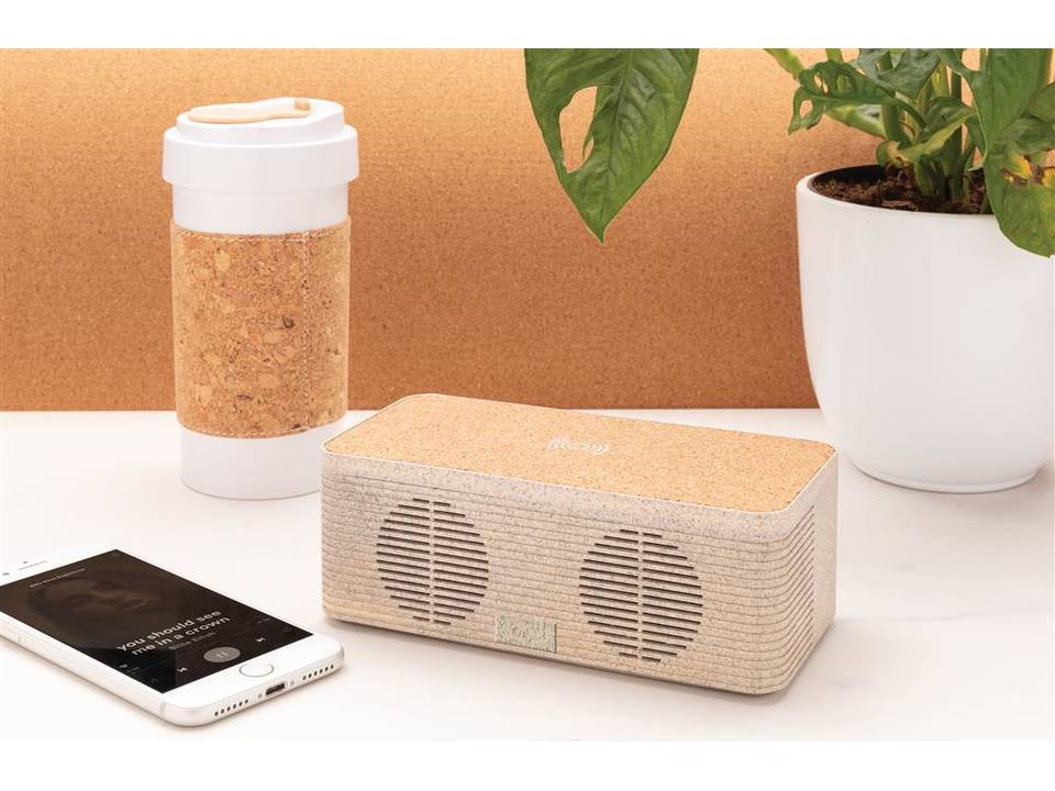 Wheatstraw wireless charging speaker 6