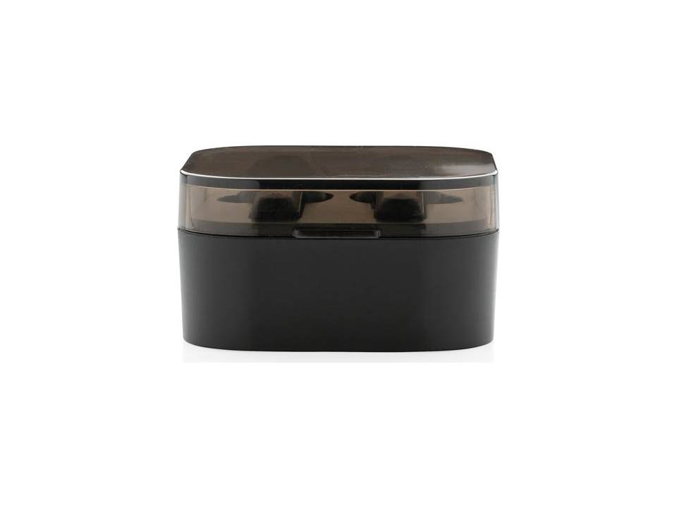 TWS earbuds in wireless charging case 7