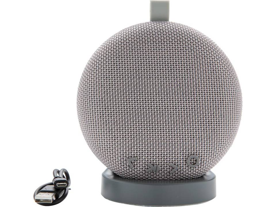 Wireless charging and speaker base with USB 3