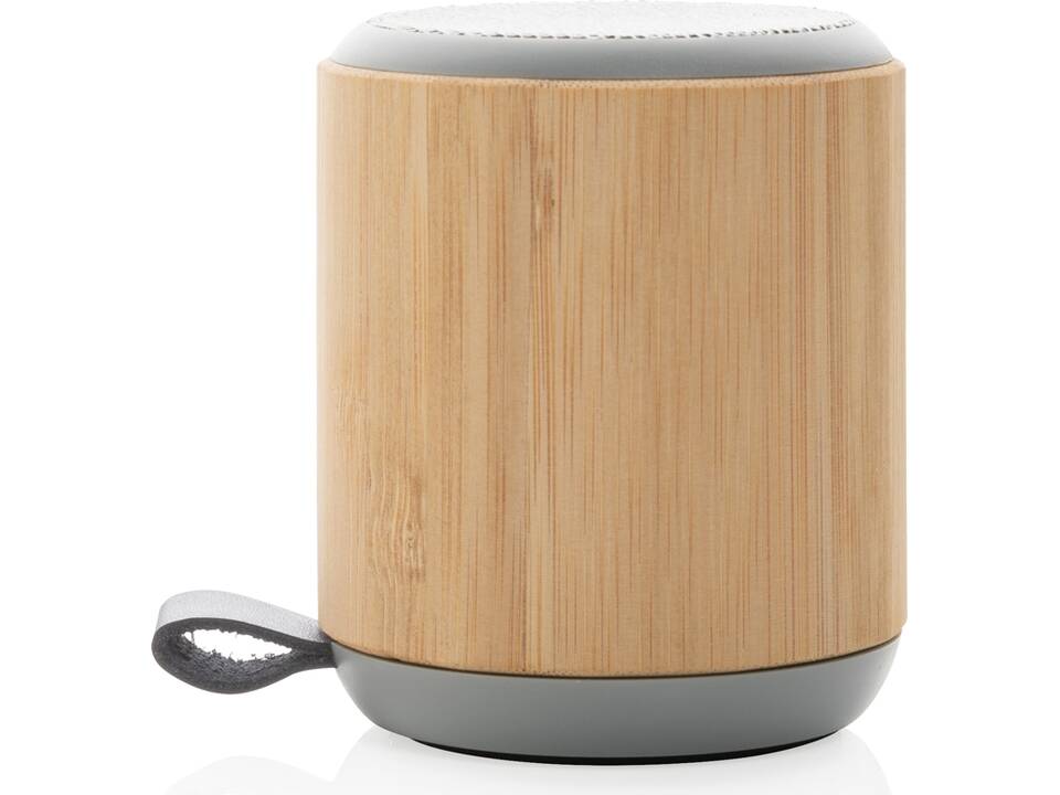 Bamboo and fabric 3W wireless speaker 2